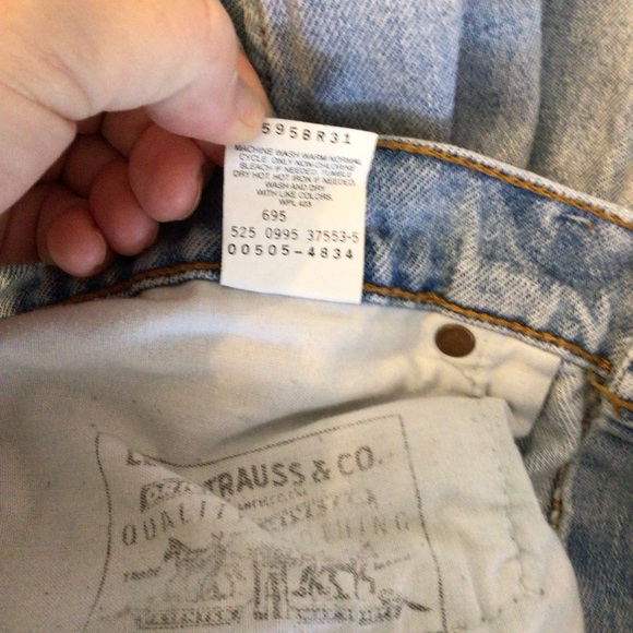 Levi’s Men’s VTG 505 Light Wash Straight Leg Denim Jeans Size 34x34 (J1) - Picture 8 of 8